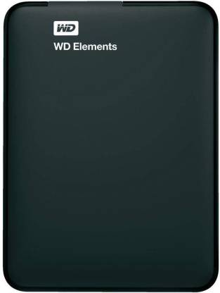 WD Elements 2 TB Wired External Hard Disk Drive  (Black)